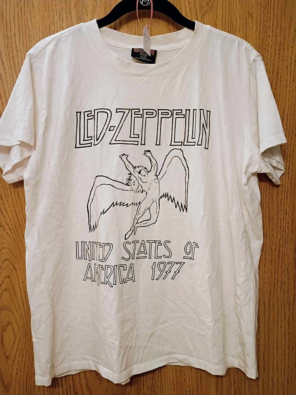 Led Zeppelin White Graphic Short Sleeve Tee
